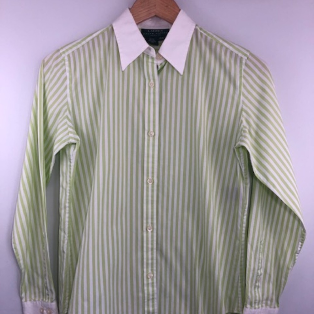 Lauren Ralph Lauren Petite Women Striped  Button D